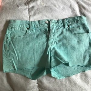 Madewell distressed denim cutoffs